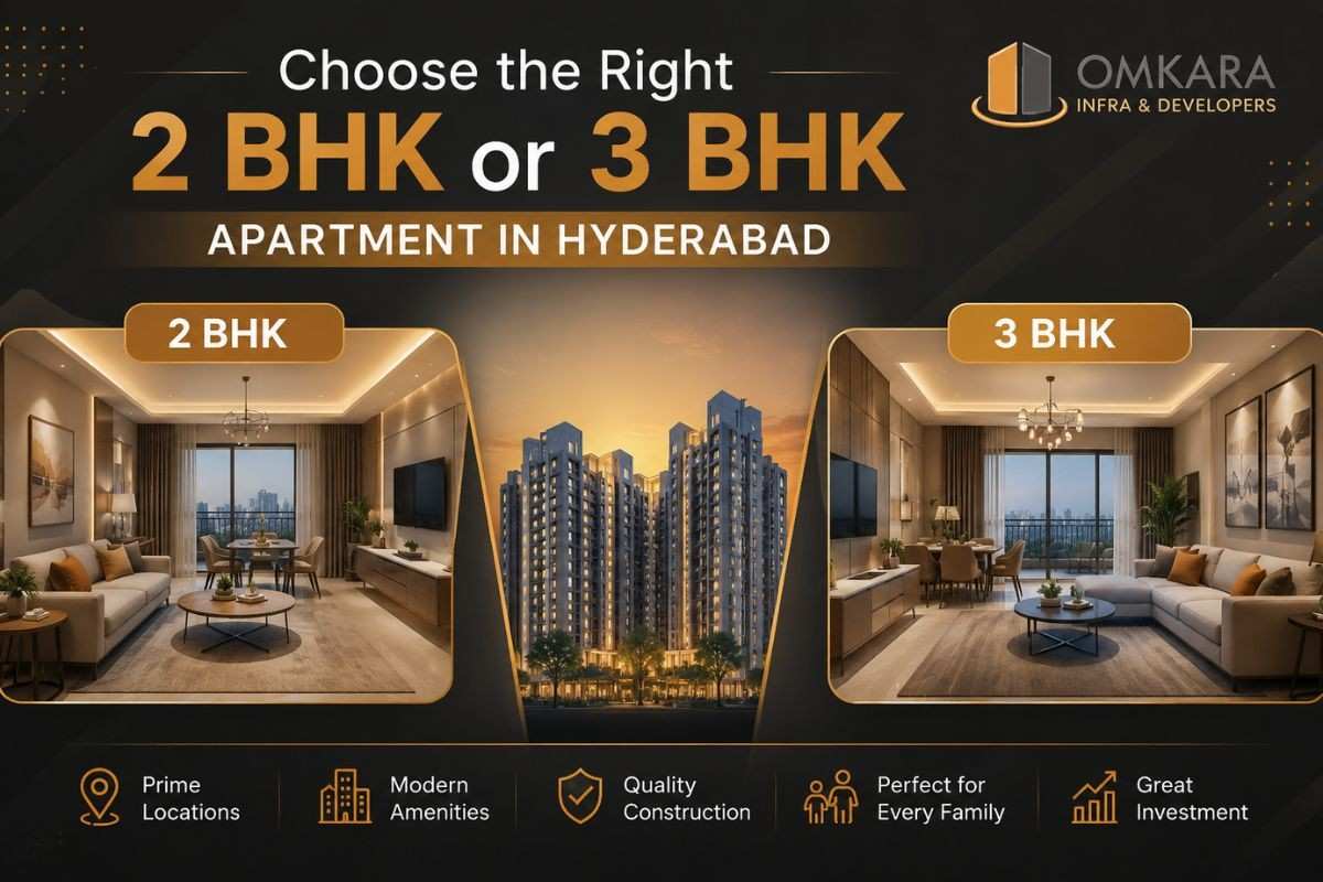 How to Choose the Right  2 BHK or 3 BHK Apartment in Hyderabad