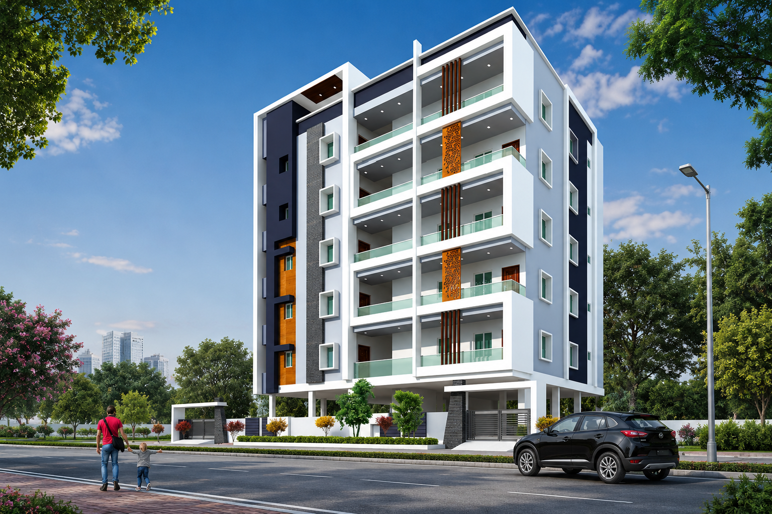 3 BHK 1630 Sqft luxury Flat for sale in Bolarum Hyderabad | Omkara Srinilayam